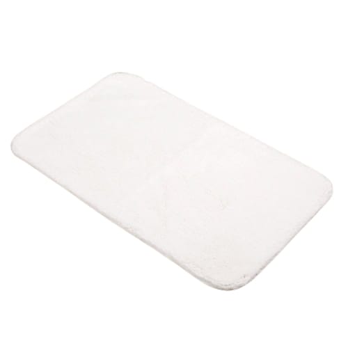 Magnificence Bath Rug, Tufted 100%  Pima Cotton, 100% Cotton Duck Backing, 24x40, 2.8lbs/ea, White